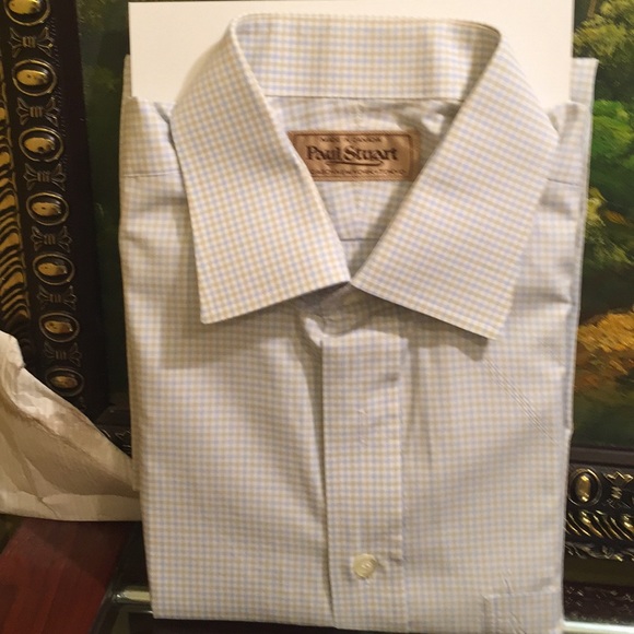 BEAUTIFUL PAUL STUART DRESS SHIRT 100% COTTON - Picture 4 of 4